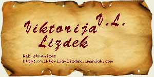 Viktorija Lizdek vizit kartica